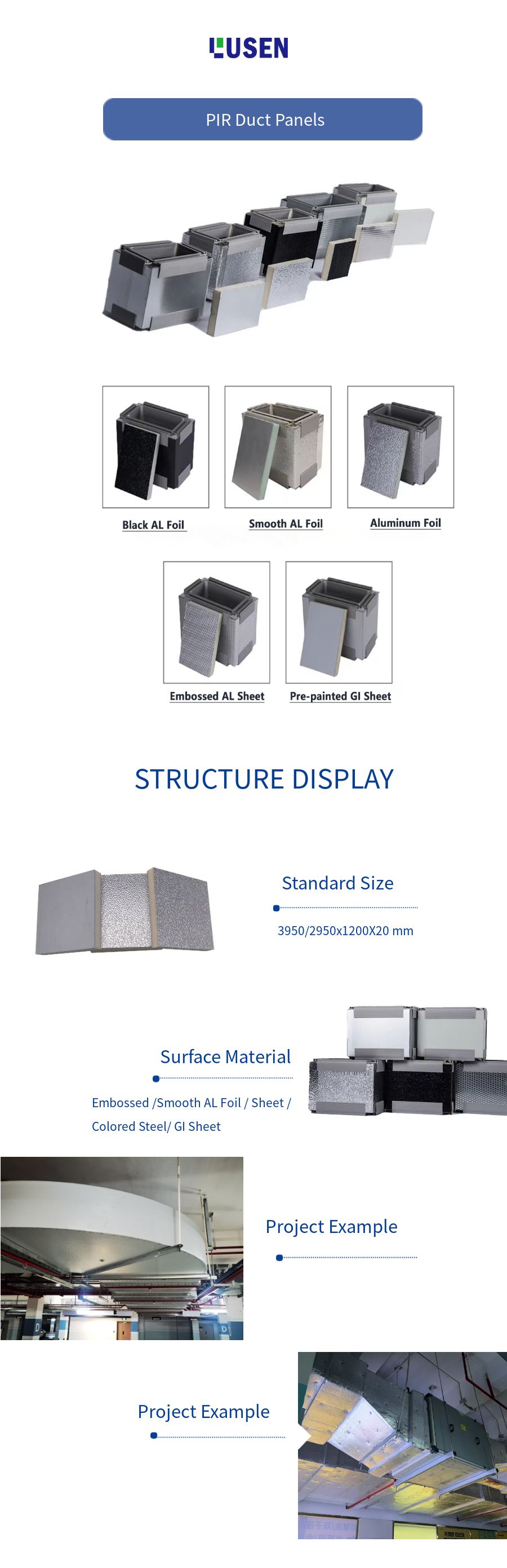 Durable PIR Duct Panels